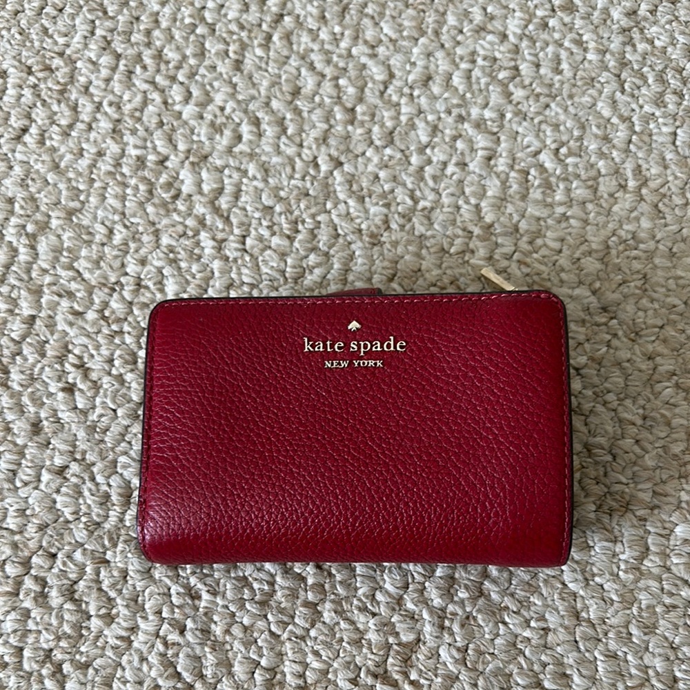 Kate Spade Cherry Red Leather Card Holder